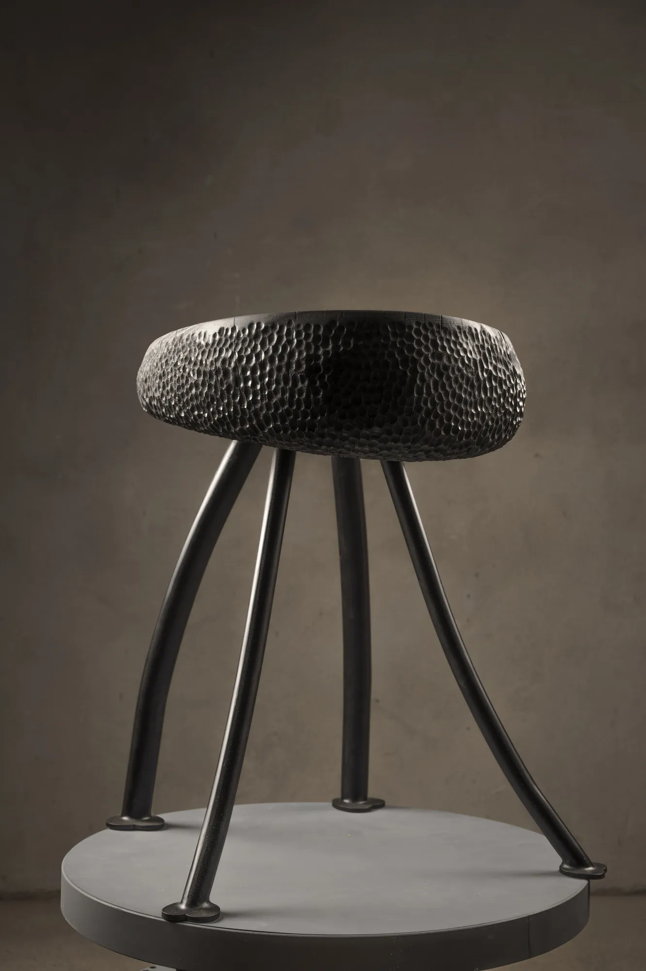 KEDAR V, side table in cedar and steel